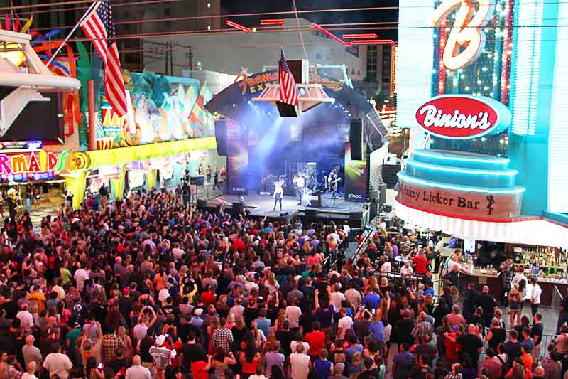Fremont Street Experience Stage Map