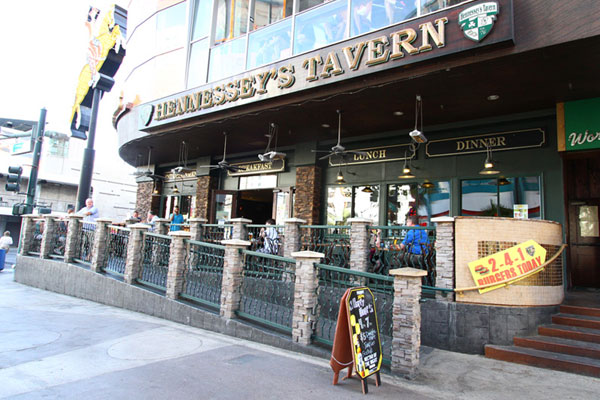 11 Great Places to Sit and People-Watch at Fremont Street Experience 10 Hennessey's Tavern