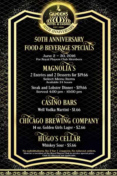 Four Queens Casino Celebrates 50th Anniversary, We All Win 2 4 Queens Anniversary1