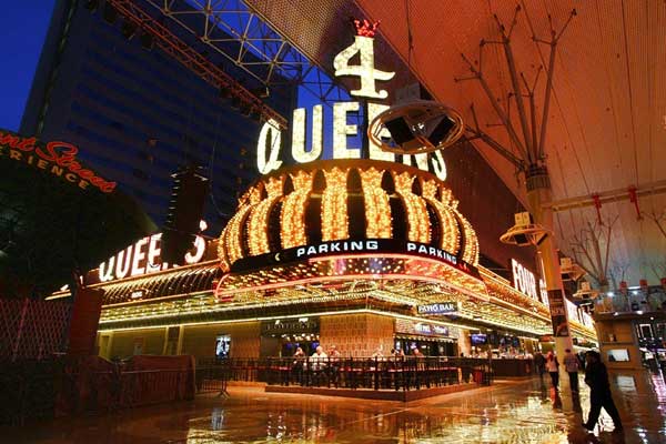 Four Queens Casino Celebrates 50th Anniversary, We All Win 1 Fremont Street Rainy5