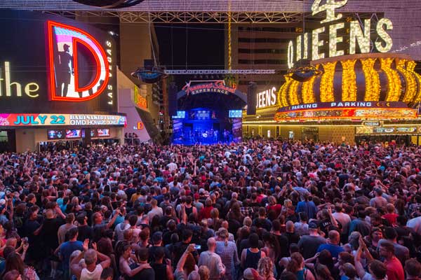Refilling Your Drink During a Fremont Street Concert 1 Downtown Rocks Concert Series1