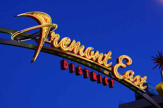 Fremont East District In Downtown Las Vegas