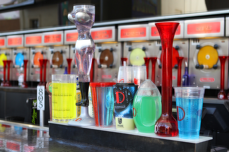 Refilling Your Drink During a Fremont Street Concert
