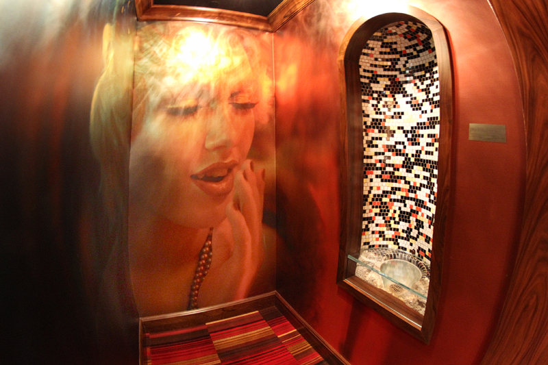 The Ultimate Date Night Challenge in Downtown Las Vegas 6 Golden Gate high limit room with decorative wall art of flapper girl