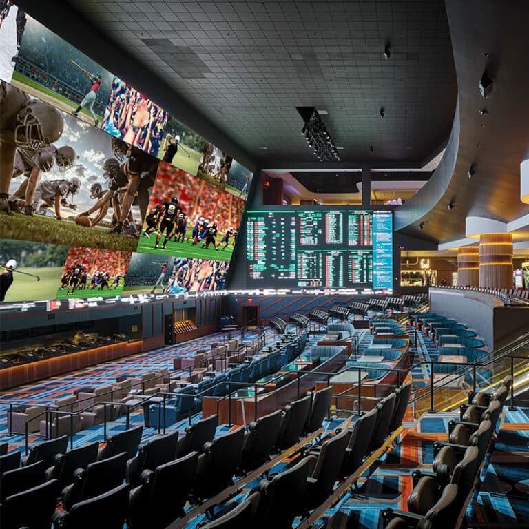 10 Things We Love About Circa 2 Circa Hotel's Sports Screen with Stadium Style Chairs