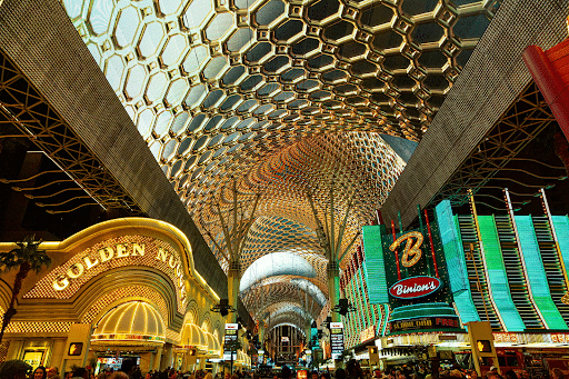 Top Five Reasons to Choose Golden Nugget 1 Exterior view of the Golden Nugget on Fremont Street.