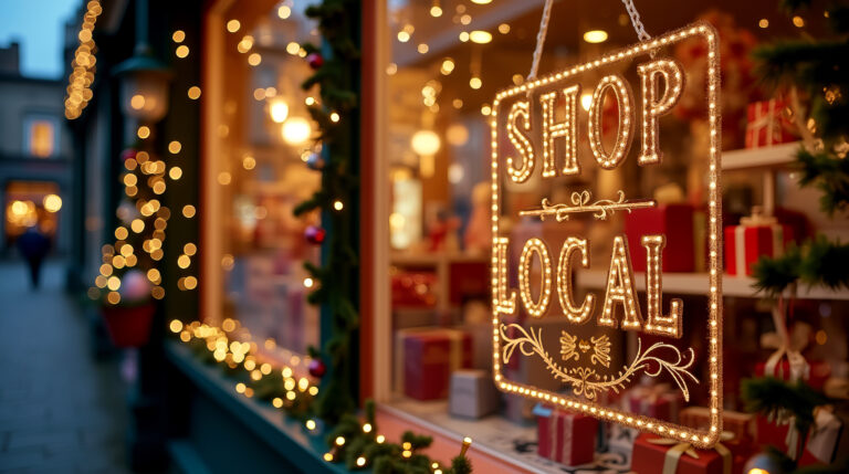 Neon Nights Holiday Lights 1 AdobeStock 1077525967