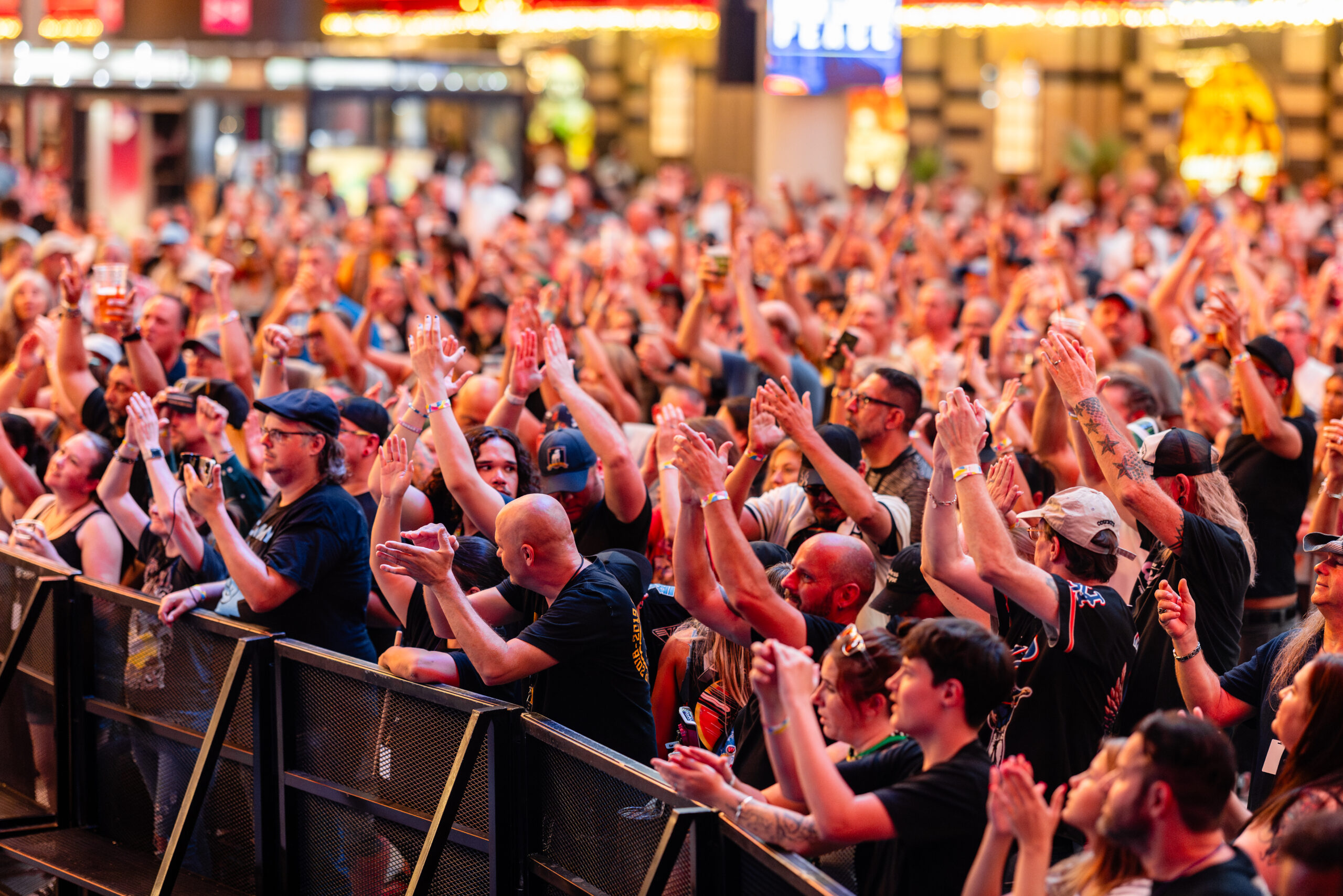 Live entertainment on fremont street